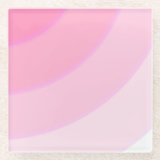 Roze riemen Onderzetter van glas (Voorkant)