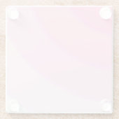 Roze riemen Onderzetter van glas (Achterkant)