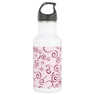 Roze riemen waterfles