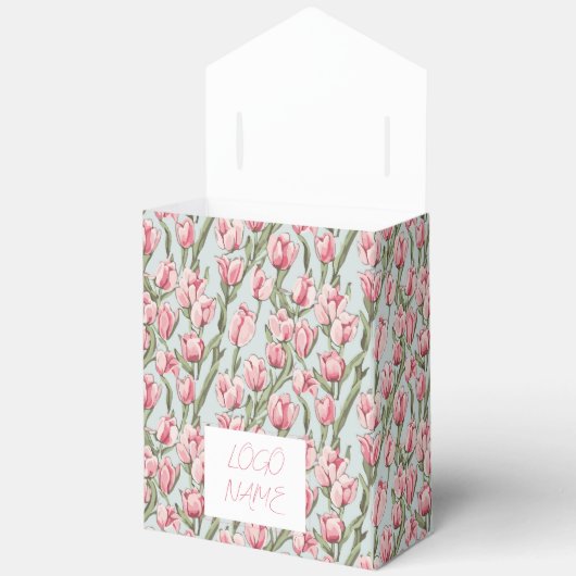 Roze rij sereniteit bedankdoosjes