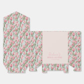 Roze rij sereniteit bedankdoosjes (Ongevouwen)