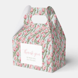 Roze rij sereniteit bedankdoosjes