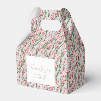 Roze rij sereniteit bedankdoosjes