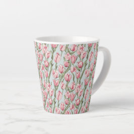 Roze Rij Sereniteit Latte Mok