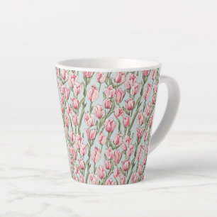 Roze Rij Sereniteit Latte Mok