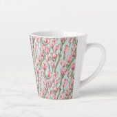 Roze Rij Sereniteit Latte Mok (Rechts)