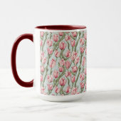 Roze Rij Sereniteit Mok (Links)