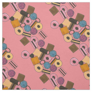 Roze rijst Allsorts Snoep Snoepjes Sweet Fabric Stof