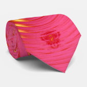 roze rimpel stropdas (Opgerold)