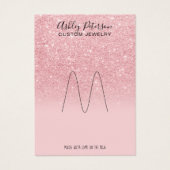 Roze ring-display voor regenboogjuwelen visitekaartje (Voorkant)