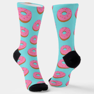 Roze Ring Donut - Fun Toon Food Novelty Sokken