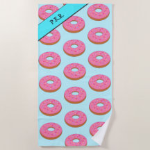 Roze ring Donut Motif - voeg Jouw naam/Initialen t