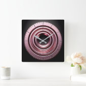 roze ringen vierkante klok (Huis)