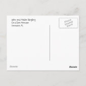 Roze ringing briefkaart (Achterkant)