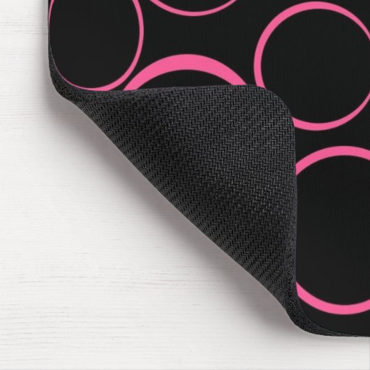 Roze Rings Mousepad Muismat (Hoek)