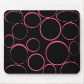 Roze Rings Mousepad Muismat (Voorkant)