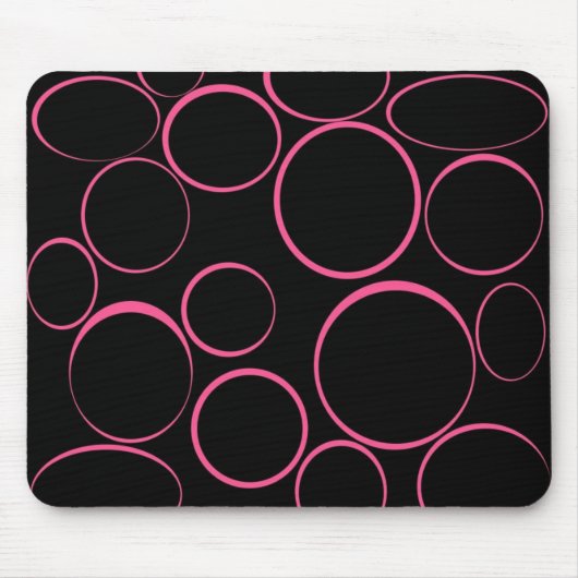 Roze Rings Mousepad Muismat (Voorkant)