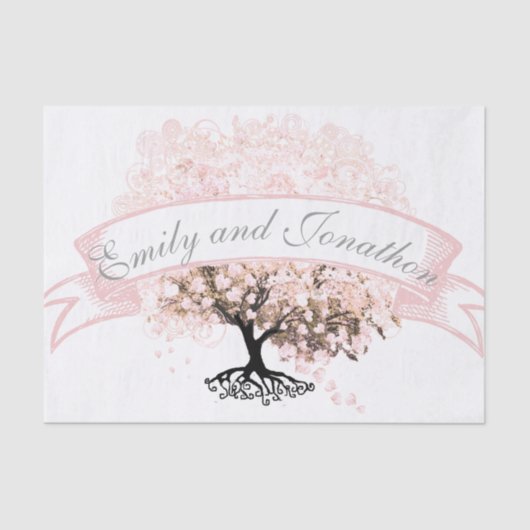 Roze rioolhasj tissuepapier (Voorkant)