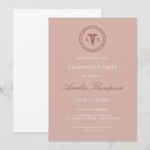 Roze RN Afstudeerder Party zenuwAfstuderen Kaart (Voorkant / Achterkant)