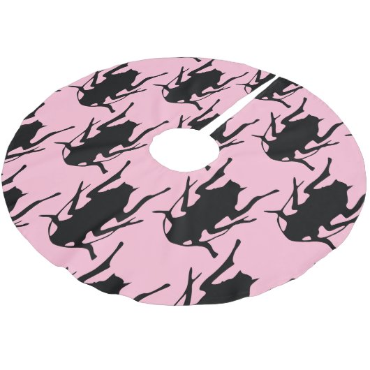 roze roaches kerstboomrok kerstboom rok (Gekanteld)