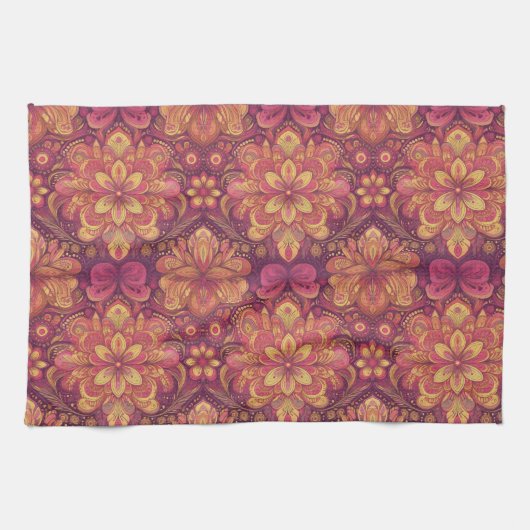 Roze Road Trip Keuken Handdoek (Horizontaal)