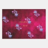 Roze & Robijn Kerstmis Wensen Inpakpapier Vel (Voorkant 2)