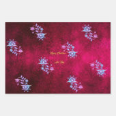 Roze & Robijn Kerstmis Wensen Inpakpapier Vel (Voorkant)