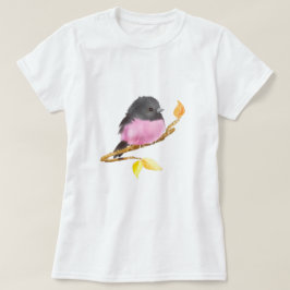 Roze Robin Bird T-Shirt