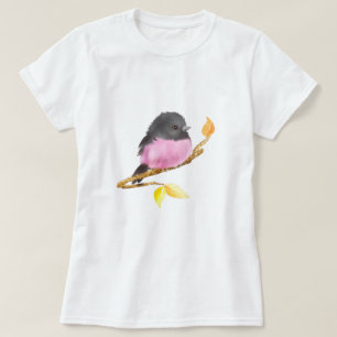 Roze Robin Bird T-Shirt