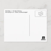 Roze Robin Colorful Small Bird Briefkaart (Achterkant)