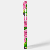 Roze Robin en rozen Case-Mate iPhone Case (Achterkant / Links)