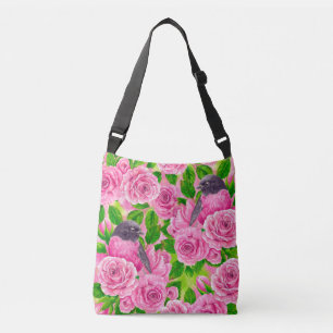 Roze Robin en rozen Crossbody Tas
