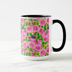 Roze Robin en rozen Mok