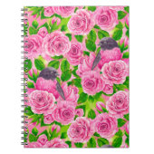 Roze Robin en rozen Notitieboek (Voorkant)