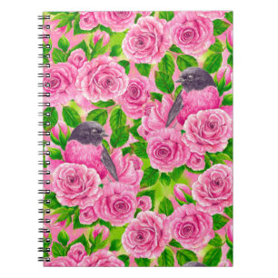 Roze Robin en rozen Notitieboek