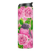 Roze Robin en rozen Thermosbeker (Gedraaid links)