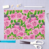 Roze Robin en rozen Tissuepapier (Craft)