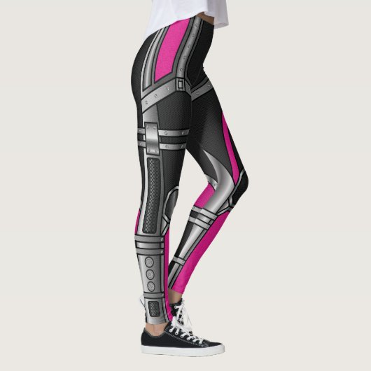 Roze Robot Armor Leggings (Rechts)