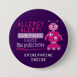 Roze Robot Food Allergy Alert Button