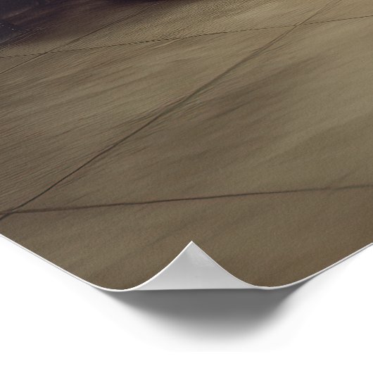 Roze robot jong meisje illustratie retro poster (Hoek)