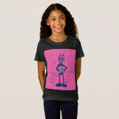 Roze Robot T-shirt (Voorkant volledig)