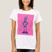 Roze Robot T-shirt (Voorkant)