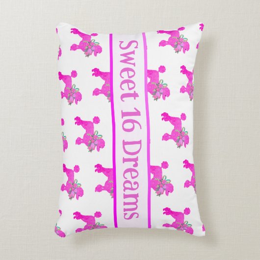 Roze Robuuste op maat Accent Kussen (Voorkant(Verticaal))