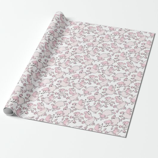 Roze Robuuste patroon Cadeaupapier (Uitgerold)