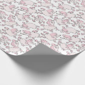 Roze Robuuste patroon Cadeaupapier (Hoek)