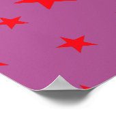 Roze Rock Star-Poster Poster (Hoek)