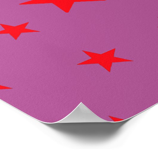 Roze Rock Star-Poster Poster (Hoek)