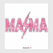 Roze Rocker Mama Sticker (Vel)