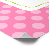 Roze Rocking Horse Baby shower Banner Poster (Hoek)