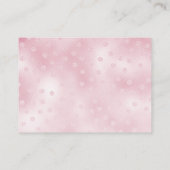 Roze Rocking Horse Baby shower Behuizing Kaart (Achterkant)